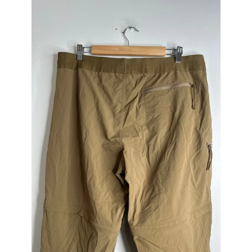 REI Co‎ Op Mens Convertible Hiking Pants Zip Off Cargo Khaki Size Large - 32L